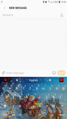 Christmas Snow GO Keyboard android App screenshot 1