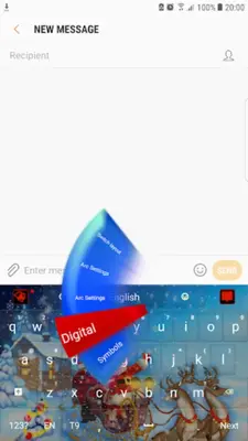 Christmas Snow GO Keyboard android App screenshot 2